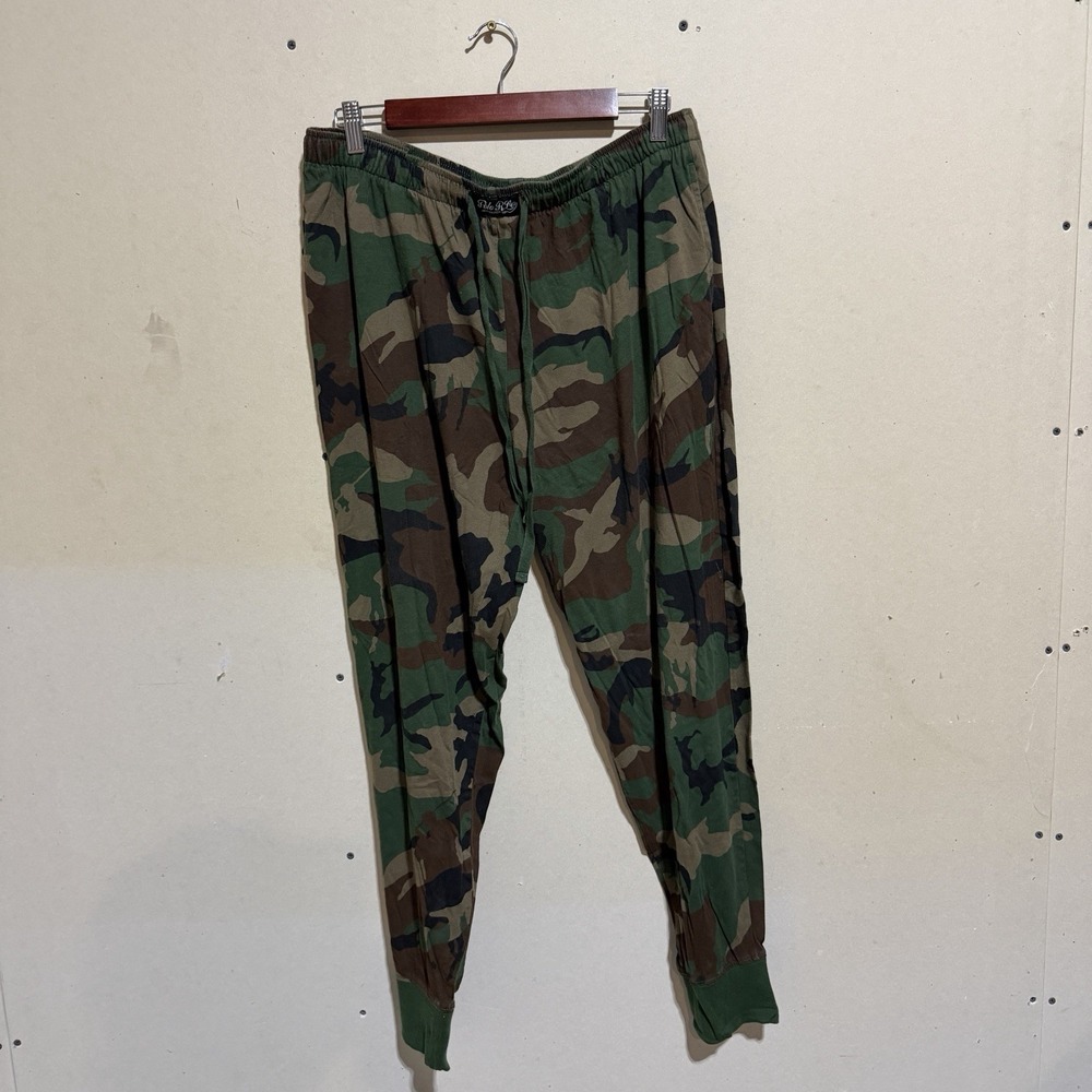 Polo Ralph Lauren Camo Sleepwear Joggers Mens XL Polo RL Co Lounge Pants Green